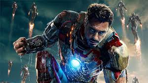 Robert Downey Jr as 'Ironman'.